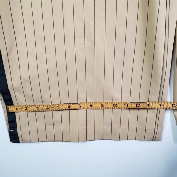 Le Ligne x Target Side Stripe Wide Leg Trousers 2X Plus Tan Black Pull On Pants - Picture 10 of 11
